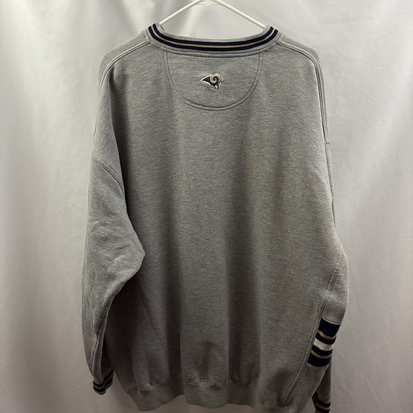 St Louis Rams Sweatshirt Size 2XL Gray Vtg Lee Sports Pullover Varsity Style - Picture 7 of 9